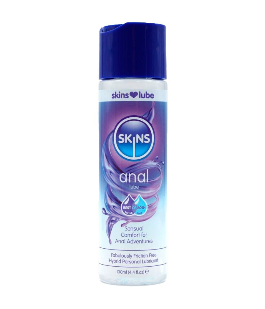 SKINS - Lubrifiant anal hybride à base d'eau et de silicone 130 ml