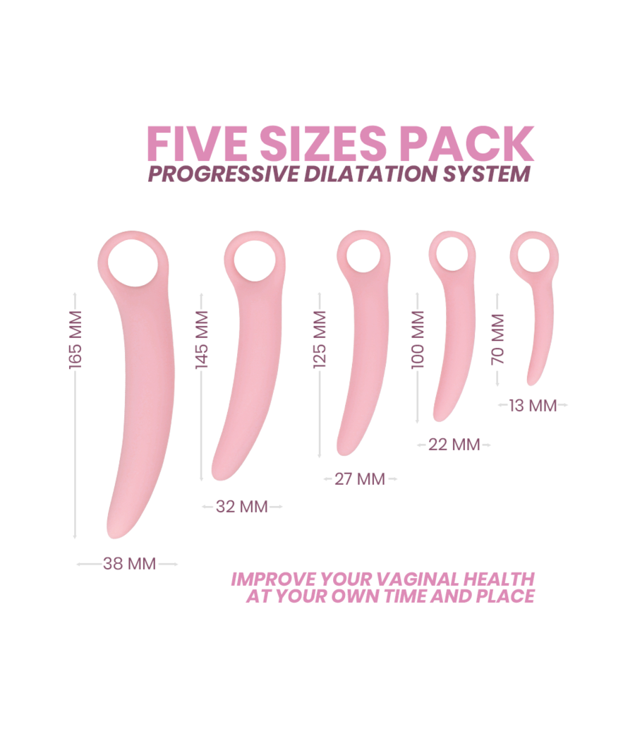 INTIMICHIC - SILICONE DILATOR 5 PIECES SET