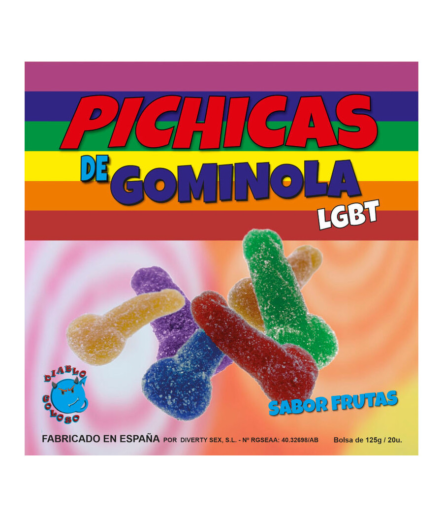 PRIDE - FRUTTI DEL PENE GOMMOSI CON ZUCCHERO LGBT