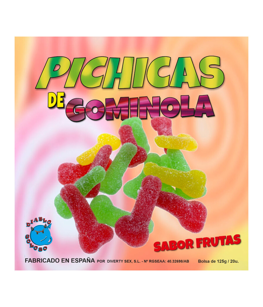 DIABLO GOLOSO - PICHITAS GUMMINOL AUX FRUITS AVEC SUCRE