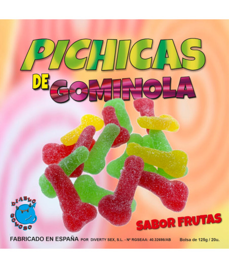 DIABLO GOLOSO - PICHITAS GUMMINOL ALLA FRUTTA CON ZUCCHERO