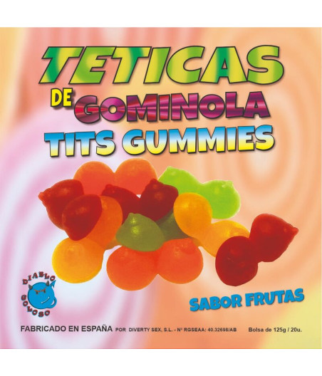 DIABLO GOLOSO - ASSORTED GLOSSY GUMMY Teats
