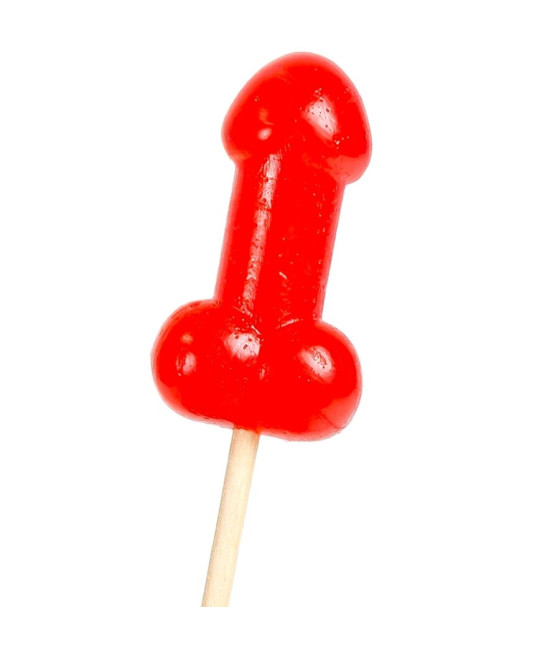 SECRETPLAY - LECCA-LECCA A FORMA DI PENE DI CARAMELLA ALLA CILIEGIA CON EFFETTO CALORE PICCANTE