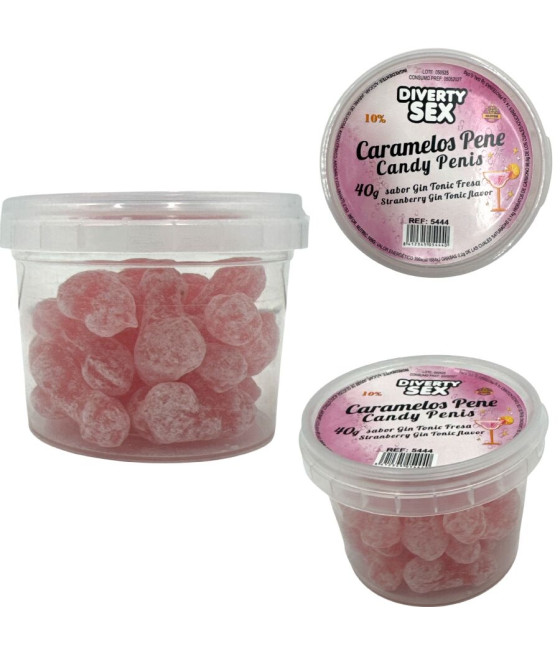 DIABLO PICANTE - 20 GIN & TONIC FLAVORED PENIS CANDIES