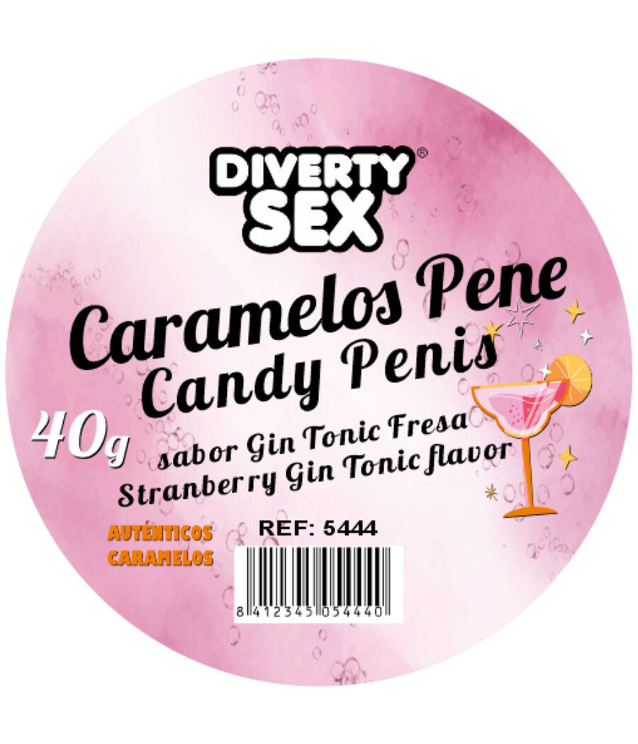 DIABLO PICANTE - 20 GIN & TONIC FLAVORED PENIS CANDIES