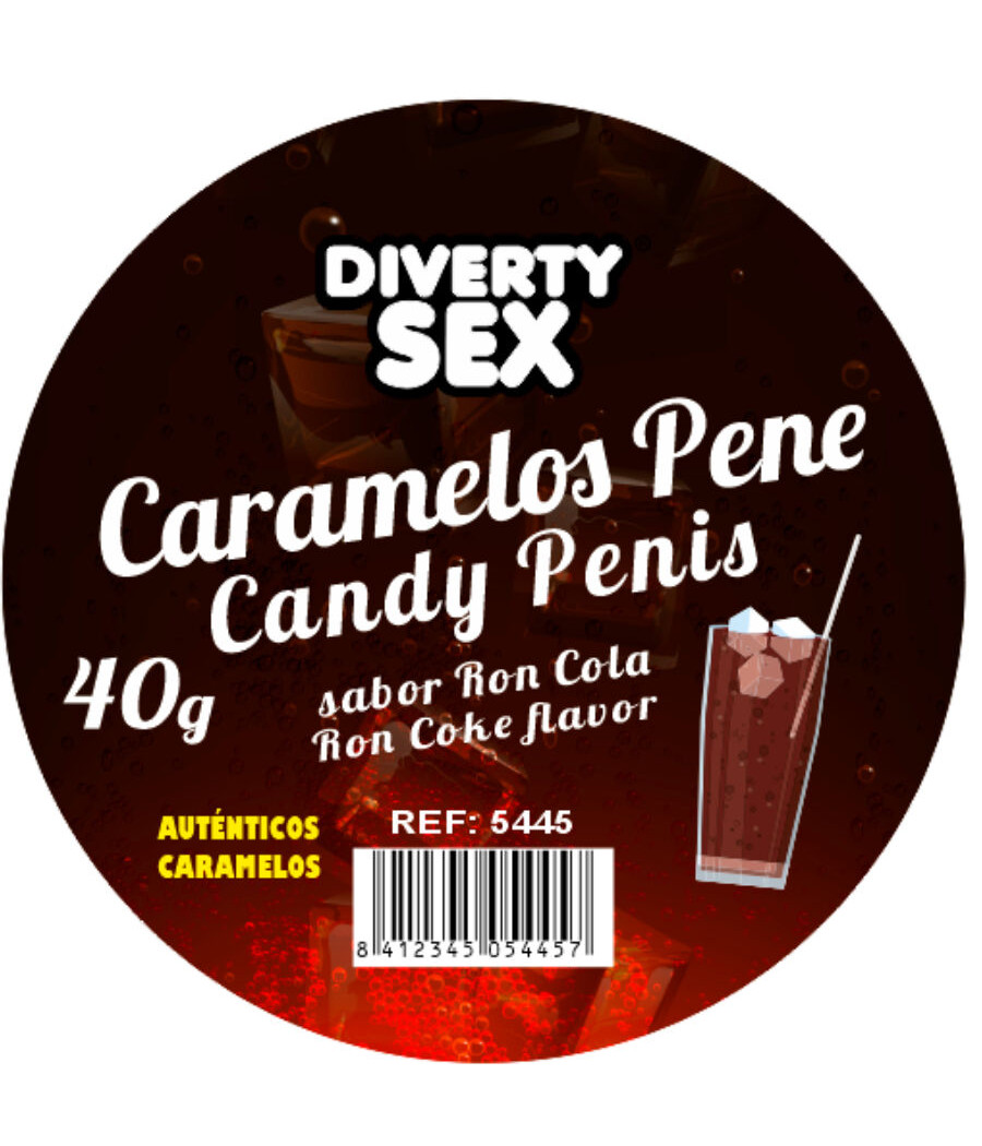 DIABLO PICANTE - 20 CARAMELLE PER PENE AL GUSTO RON COLA