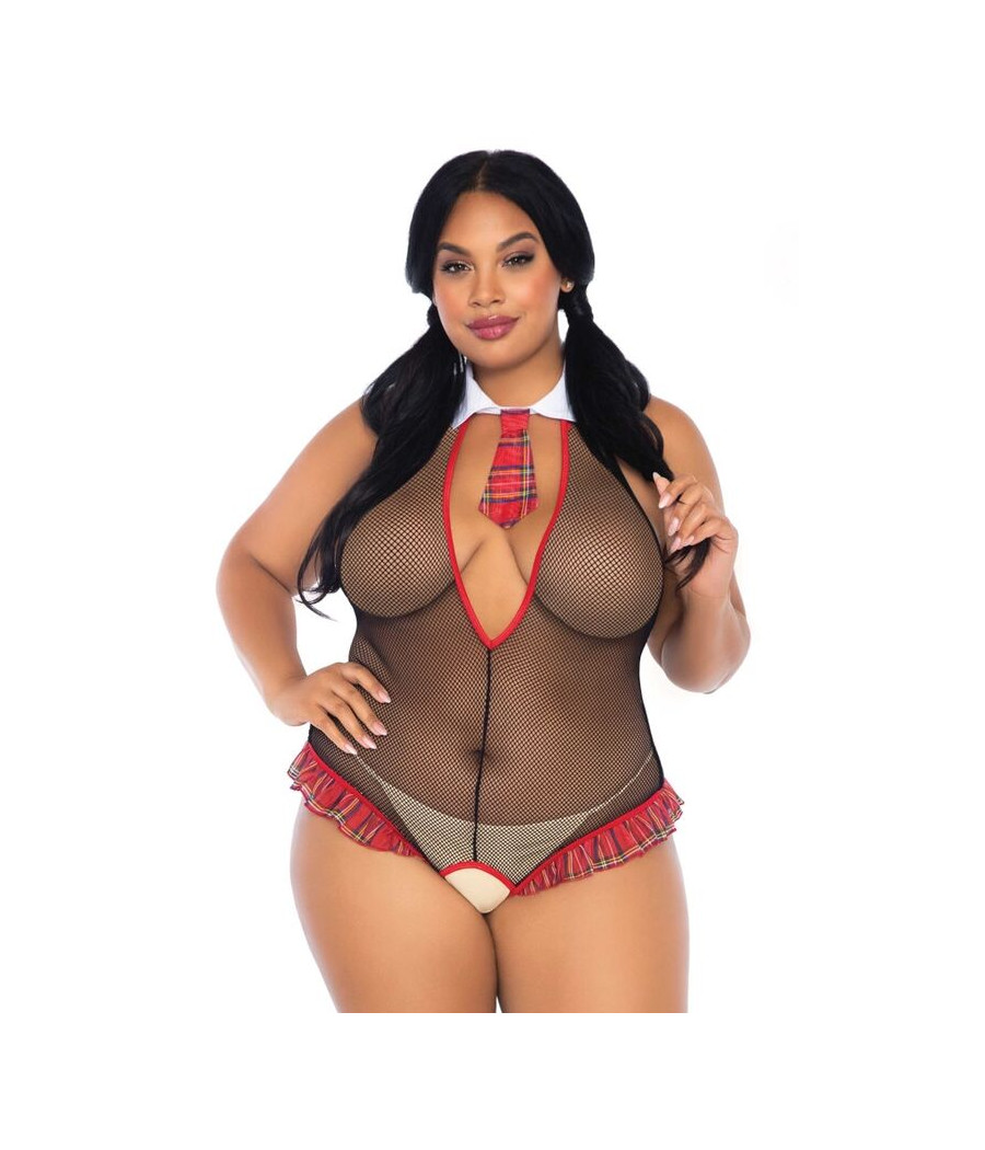 LEG AVENUE - SCHULMDCHEN CROTHLESS FITNESS TEDDY PLUS GRÖSSE