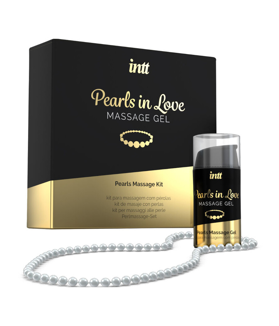 INTT MASSAGE & ORAL SEX - PÉROLAS APAIXONADAS COM COLAR DE PÉROLAS E GEL DE SILICONE