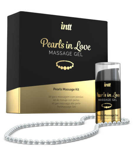 INTT MASSAGE & ORAL SEX - PEARLS IN LOVE WITH PEARL NECKLACE AND SILICONE GEL