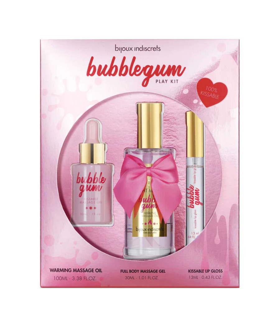 BIJOUX - INDISCRETS BUBBLEGUM-SPIELSET MIT ÖL GEL UND LIPGLOSS