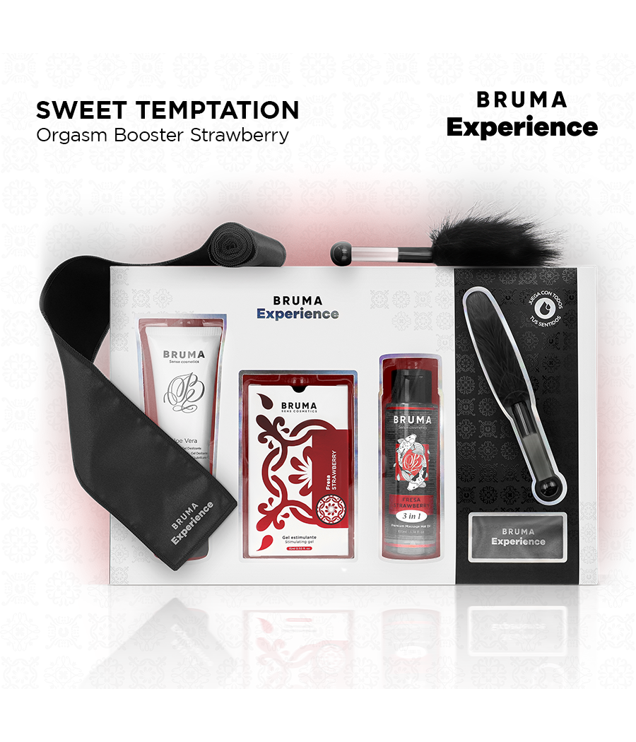 BRUMA XPERIENCE - SWEET STRAWBERRY TEMPTATION KIT WITH ORGASM ENHANCER