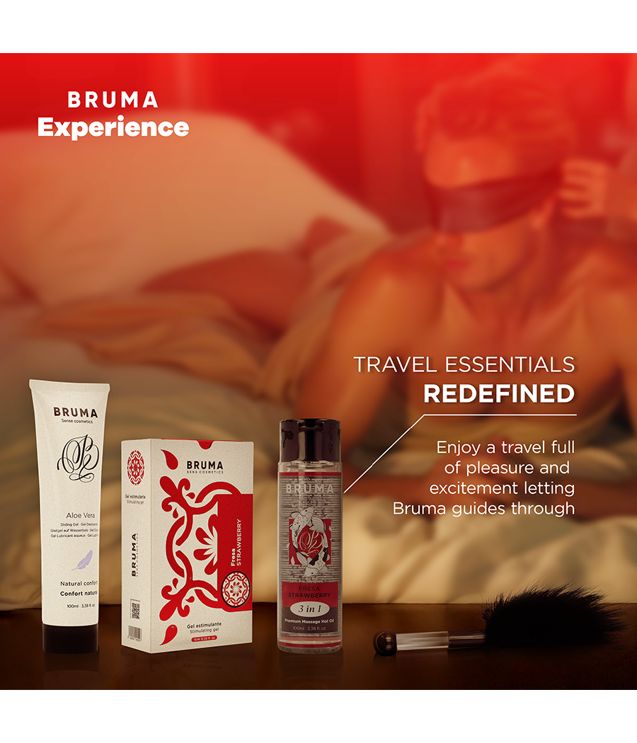BRUMA XPERIENCE - KIT TENTATION FRAISE DOUCE AVEC AMPLIFICATEUR D'ORGASME