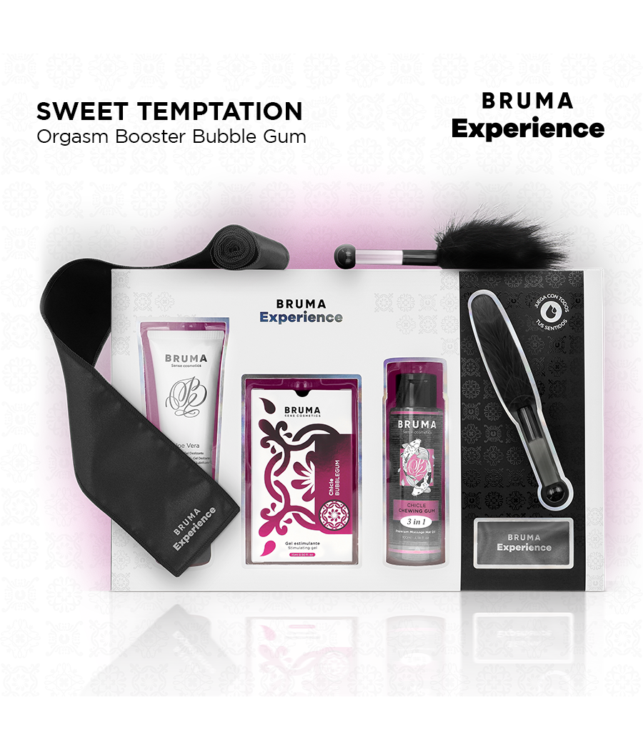 BRUMA XPERIENCE - KIT DE CHICLETE TENTAÇÃO COM POTENCIALIZADOR DE ORGASMO