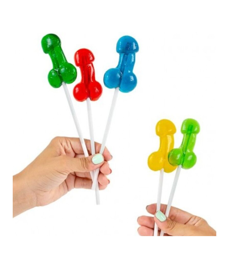 SECRETPLAY - DISPLAY ASSORTMENT PENIS LOLLIPOPS WITH ALCOHOL 40 UNITS