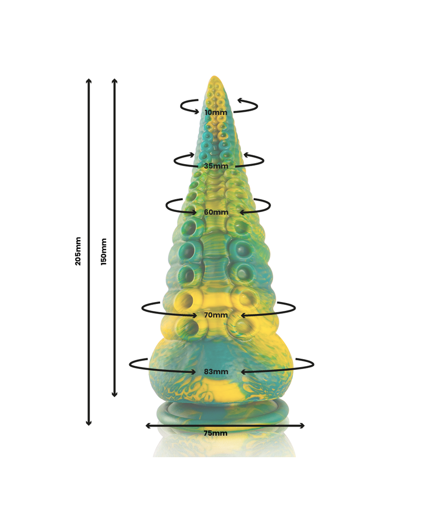 EPIC - CETUS GRÜNER TENTAKEL-DILDO, GROSSE GRÖSSE