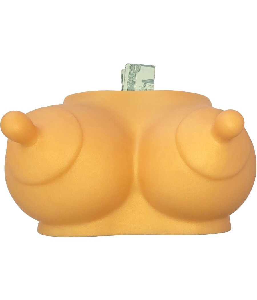 DIABLO PICANTE - PIGGY BANK IN THE SHAPE OF BOOBS GOLDEN TONE