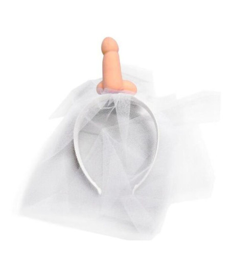 DIABLO PICANTE - WEISSER BRAUTSCHLEIER MIT PENIS