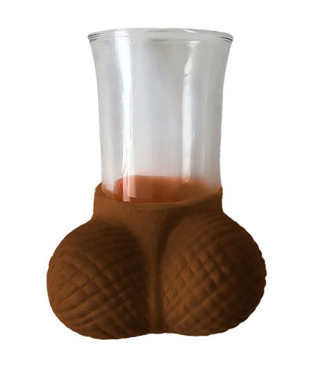 DIABLO PICANTE - CRYSTAL SHOT GLASS WITH MULATO EGGS