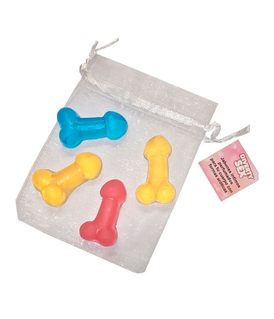 DIABLO PICANTE - 4 MINI SCENTED SOAPS IN THE SHAPE OF PENIS