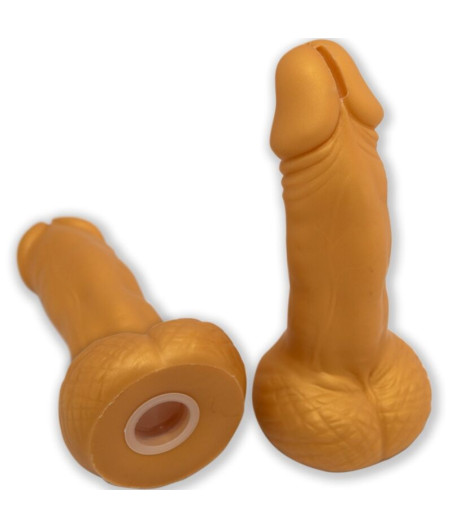 DIABLO PICANTE - PENIS SHAPED PIGGY BANK 22.5 CM GOLD