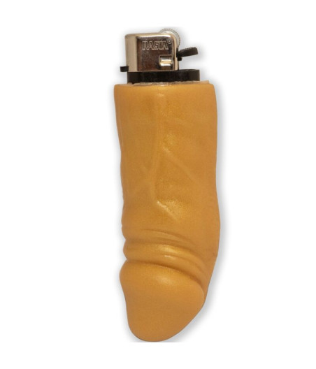 DIABLO PICANTE - BRIQUET RECHARGEABLE EN FORME DE PÉNIS DORÉ