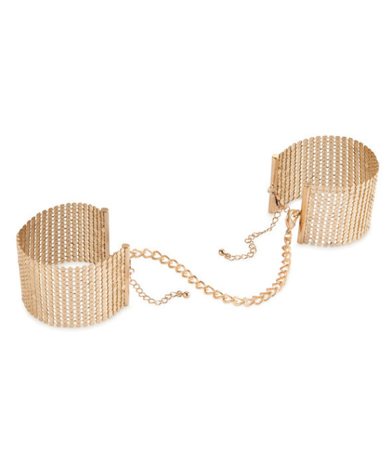 BIJOUX - DÉSIR MÉTALLIQUE GOLDEN METAL MESH HANDCUFFS