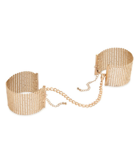 BIJOUX - DÉSIR MÉTALLIQUE ALGEMAS DE MALHA DE METAL DOURADO