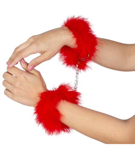 GIOCO SEGRETO - MANETTE MARABOU ROSSO