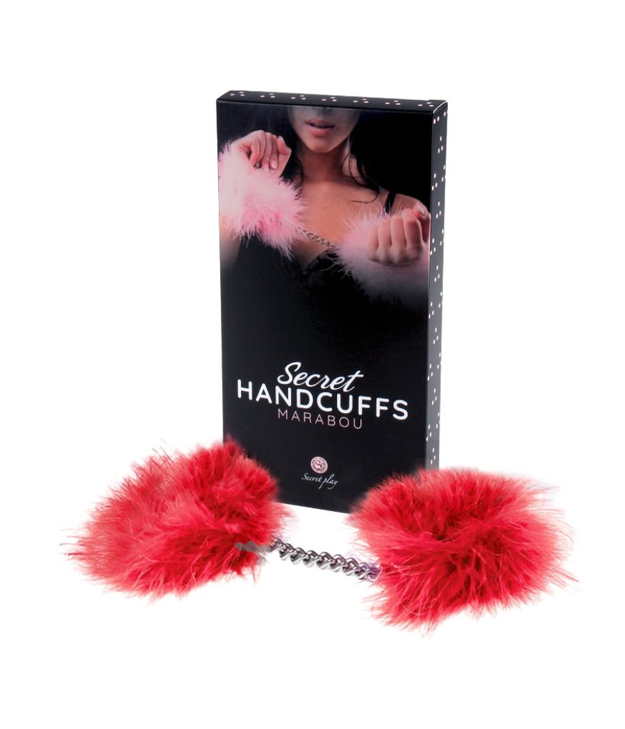 SECRETPLAY - MENOTTES MARABOU ROUGE