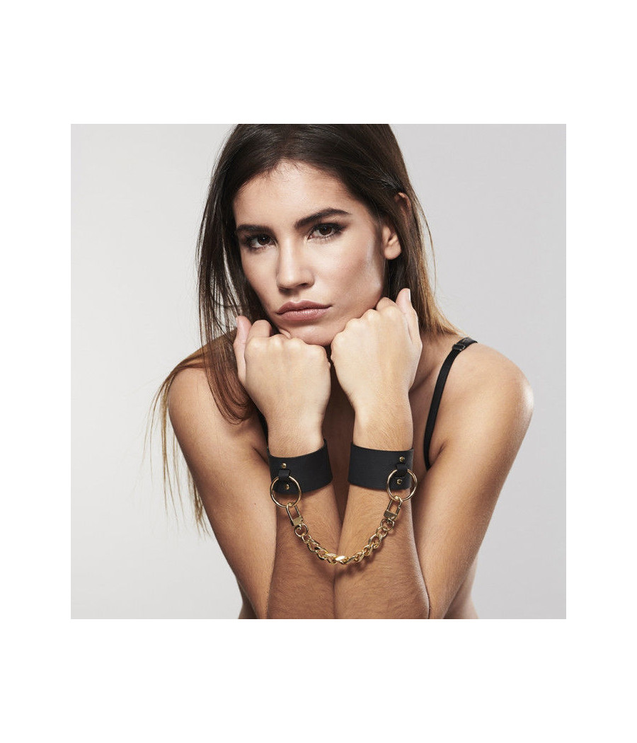 BIJOUX INDISCRETS MAZE - WIDE CUFFS BLACK