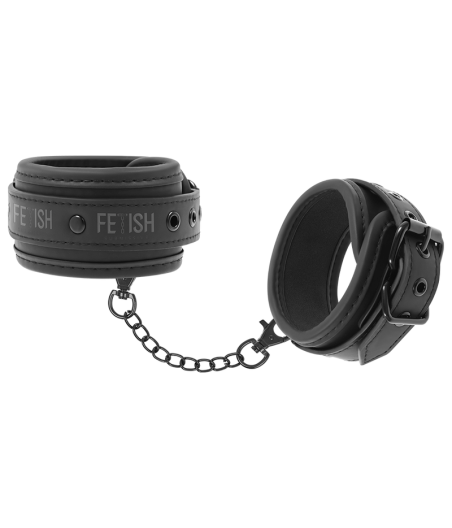 FETISH SUBMISSIVE - VEGAN LEATHER ANKLE CUFFS WITH NOPRENE LINING