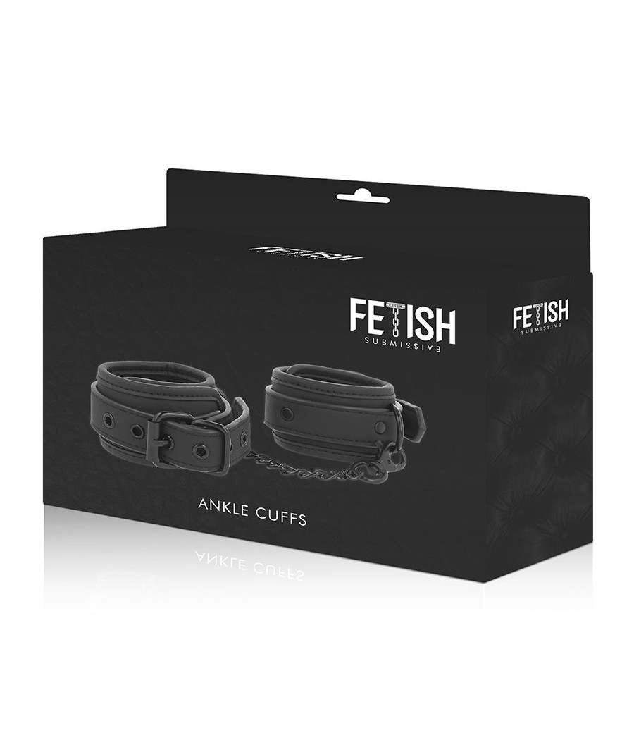 FETISH SUBMISSIVE - ESPOSAS TOBILLOS CUERO VEGANO CON FORRO DE NEOPRENO
