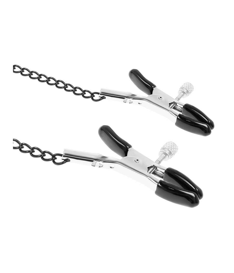 FETISH SUBMISSIVE - KNEBELRING MIT NIPPELKLEMMEN