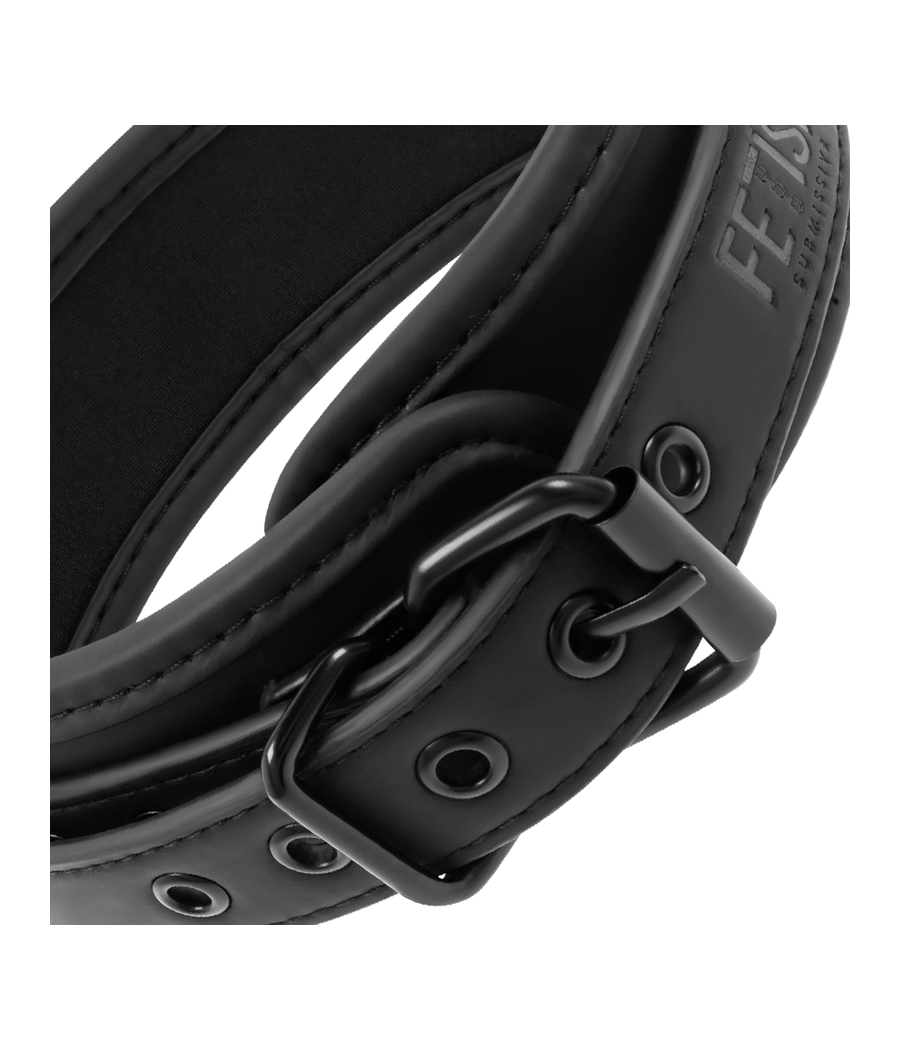 FETISH SUBMISSIVE - COLLAR CON CADENA CON FORRO DE NEOPRENO