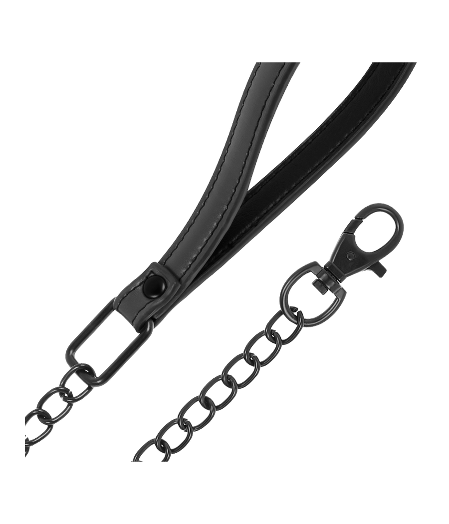 FETISH SUBMISSIVE - COLLANA A CATENA CON FODERA IN NOPRENE