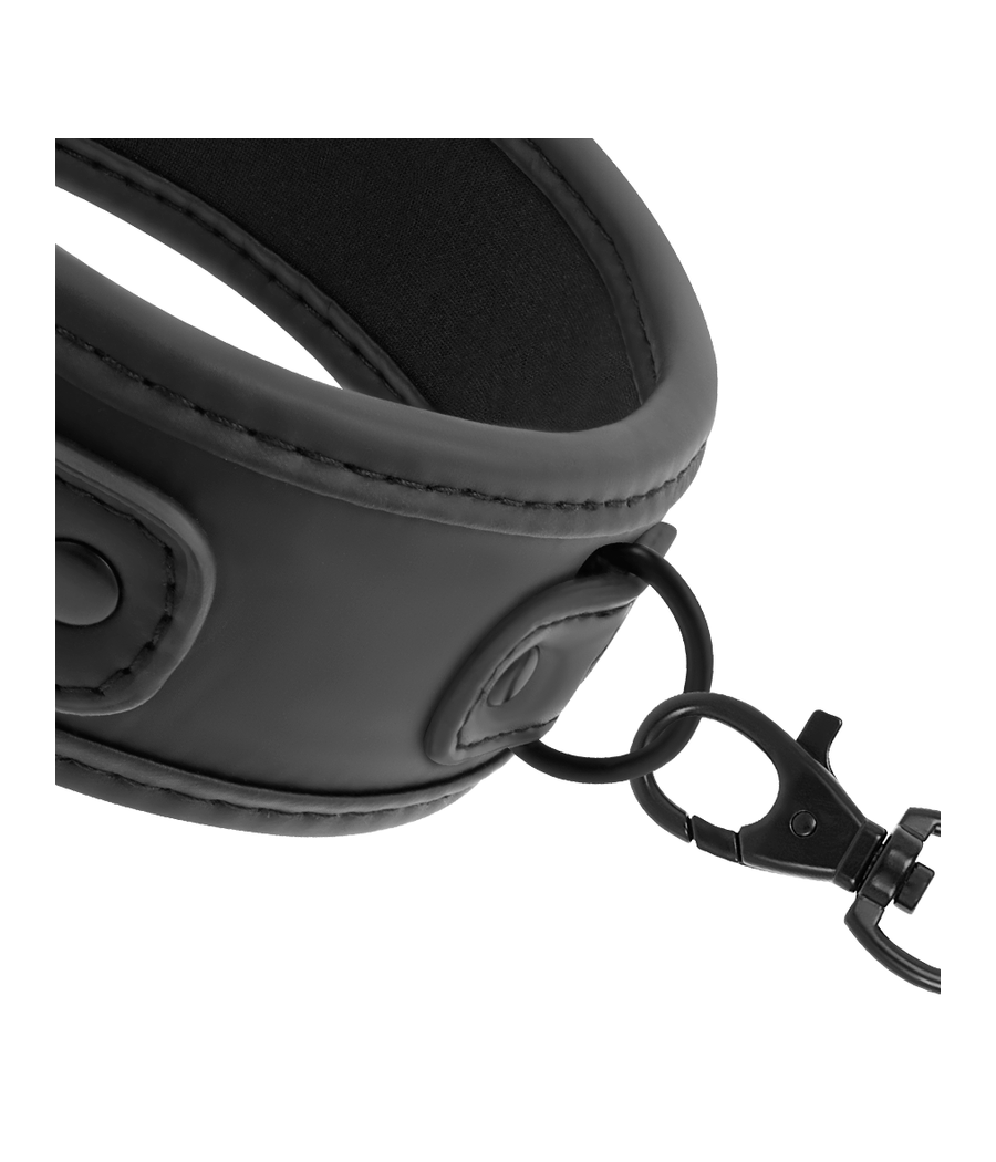 FETISH SUBMISSIVE - COLLIER CHAÎNE DOUBLURE EN NOPRÈNE