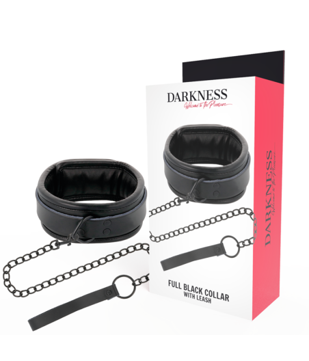 DARKNESS - SCHWARZE HALSKETTE MIT KETTE