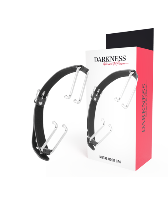 DARKNESS - KNEBEL MIT SCHWARZEM HAKEN