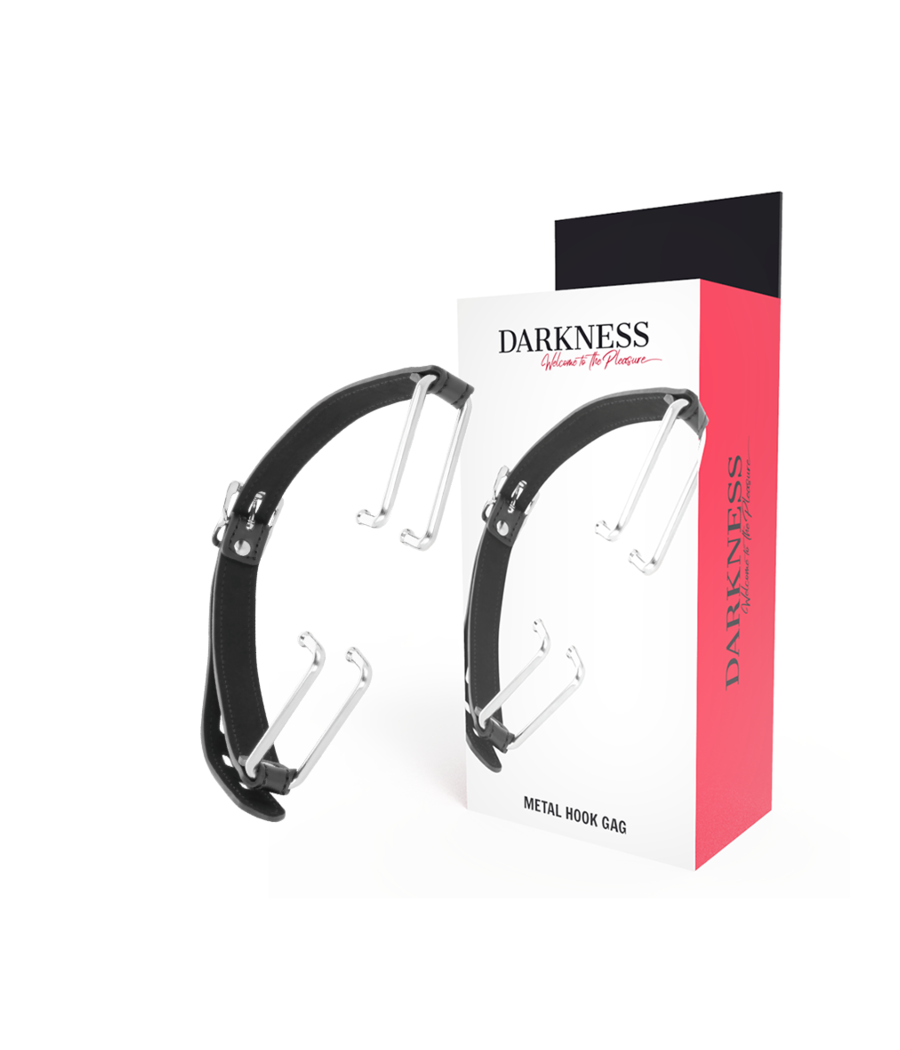 DARKNESS - KNEBEL MIT SCHWARZEM HAKEN