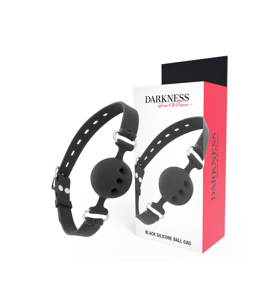 DARKNESS - MORDAZA TRANSPIRABLE SILICONA NEGRO