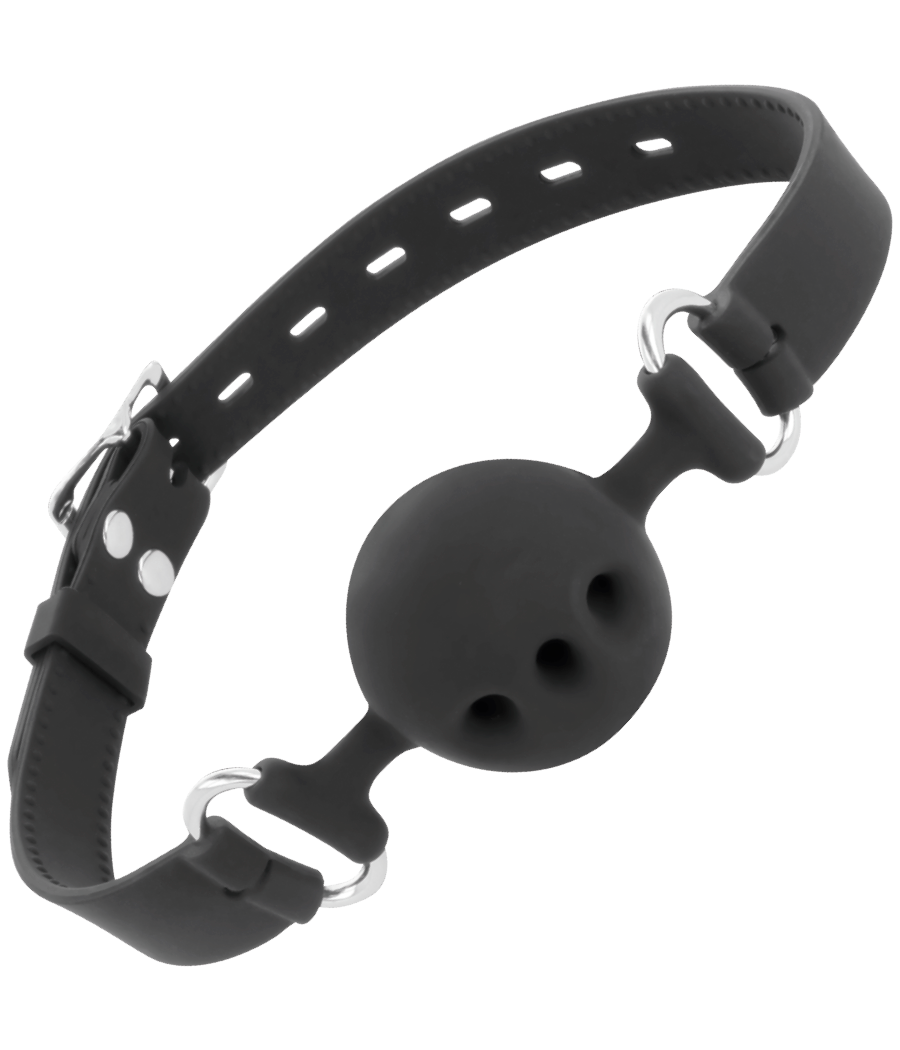 DARKNESS - MORDAA DE SILICONE RESPIRVEL PRETA