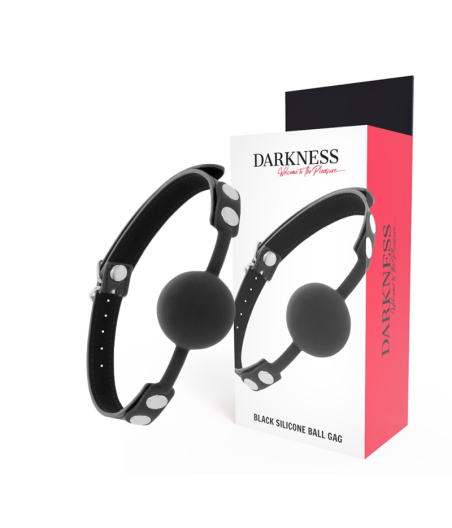 DARKNESS - MORDAZA SILICONA NEGRO