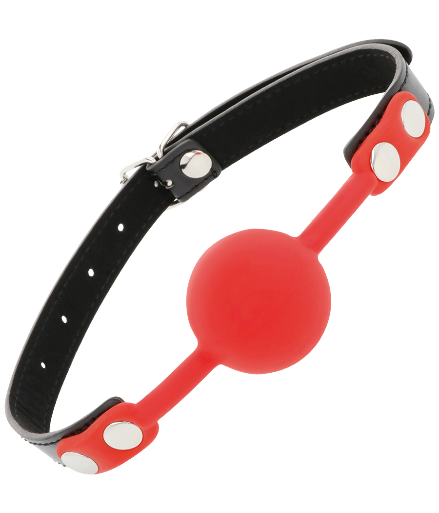 DARKNESS - KNEBEL AUS ROTEM SILIKON