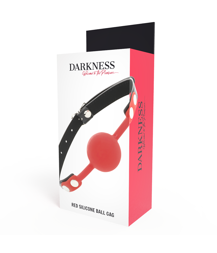 DARKNESS - MORDAÇA DE SILICONE VERMELHA