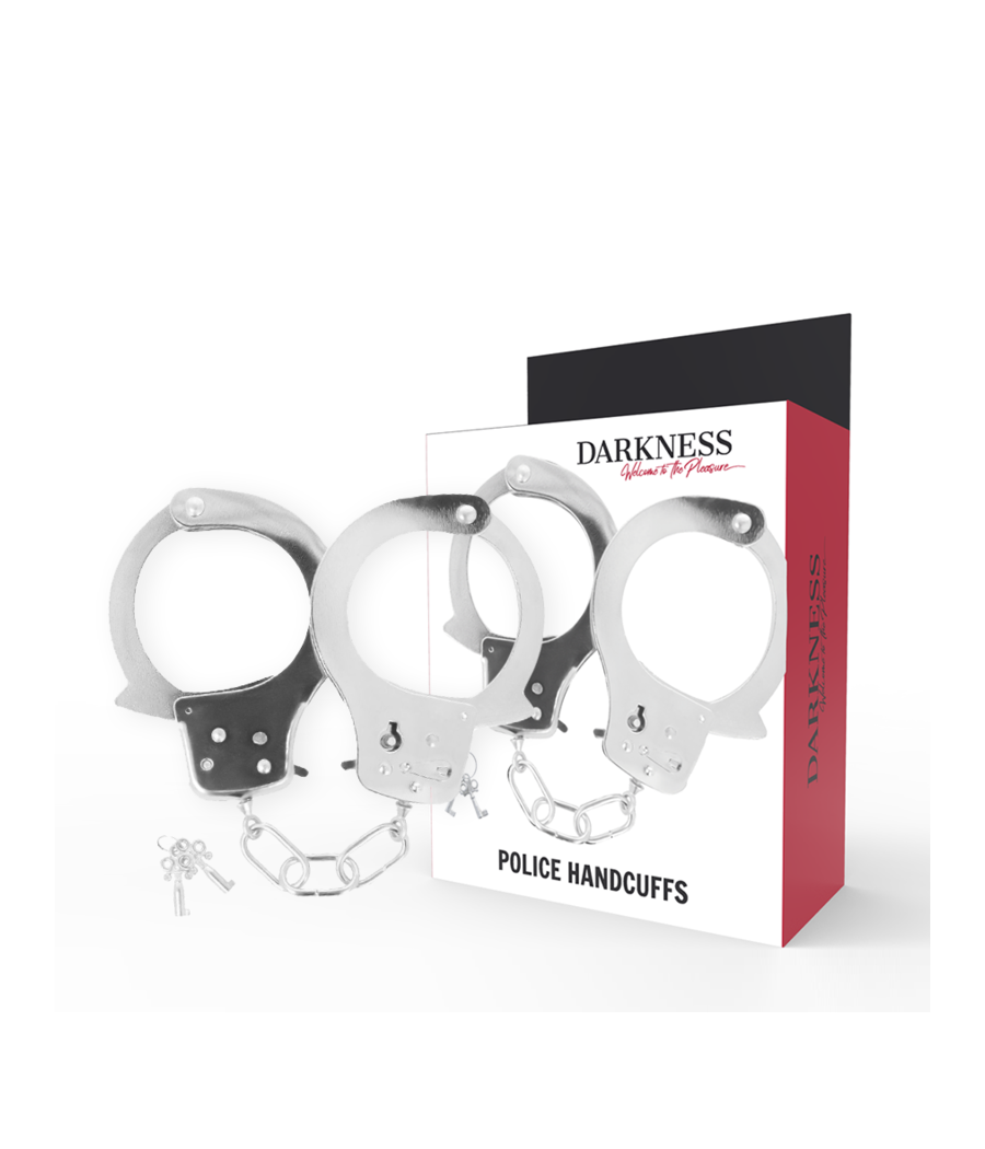 DARKNESS - METAL HANDCUFFS WITH KEYS