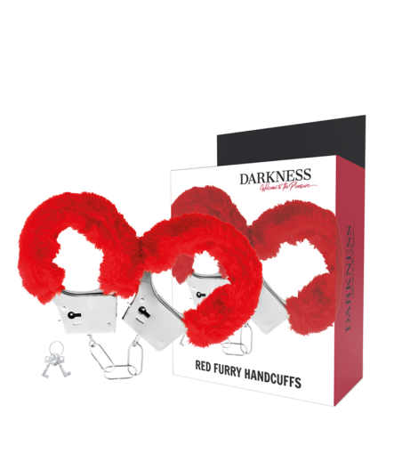 DARKNESS - MANETTE IN METALLO FODERATE ROSSE