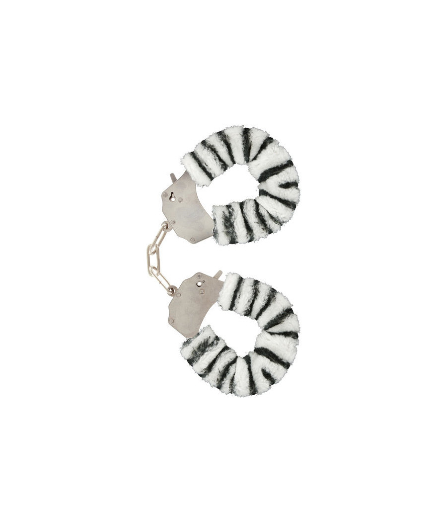 TOYJOY - FURRY FUN CUFFS BONDAGE ZEBRA