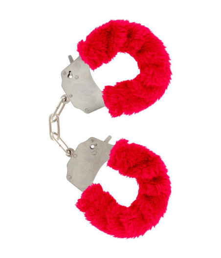 TOYJOY - FURRY FUN CUFFS BONDAGE VERMELHO