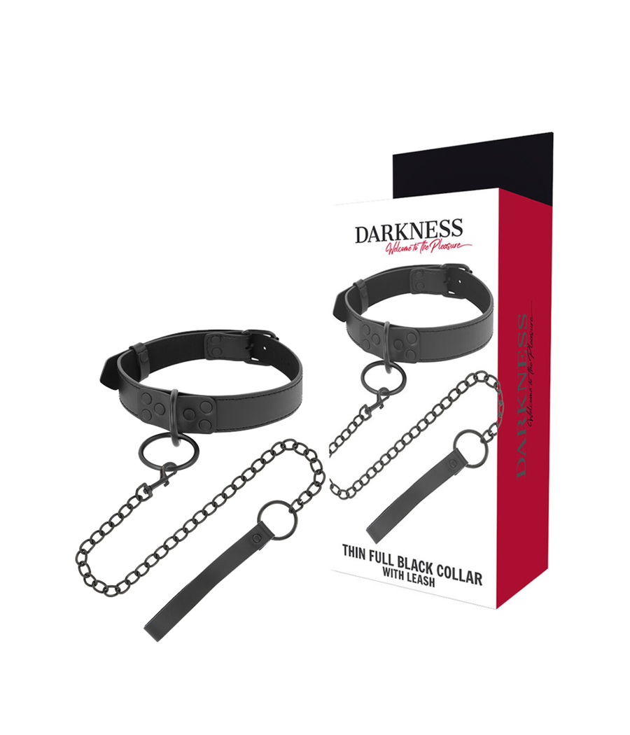 DARKNESS - SCHWARZE HALSKETTE MIT KETTE