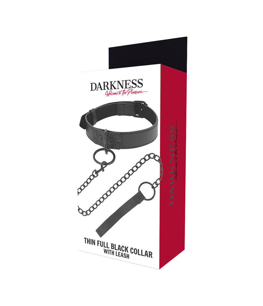 DARKNESS - SCHWARZE HALSKETTE MIT KETTE
